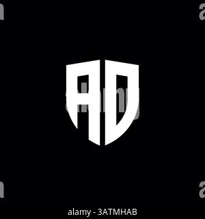 Letter ao or oa logo template Stock Vector