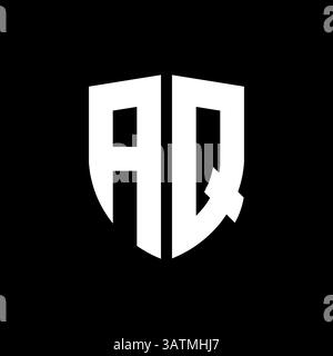 Letter aq or qa logo template Stock Vector