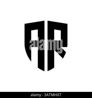 Letter ar or ra logo template Stock Vector