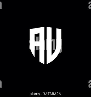 Letter av or va logo template Stock Vector