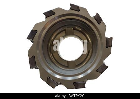 a milling cutter for metalworking, milling machine part, equipment for the metalworking industry Stock Photo