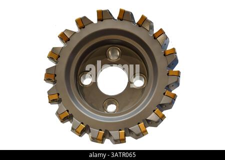 a milling cutter for metalworking, milling machine part, equipment for the metalworking industry Stock Photo
