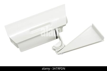 A camera for outdoor video surveillance - security systems, isolated, clipping path Stock Photo