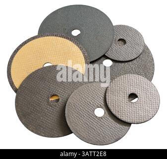 Some various abrasive disks for metal cutting Stock Photo