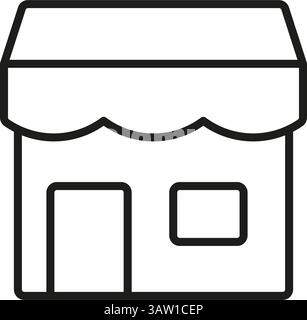 Local shop building Stock Vector Image & Art - Alamy