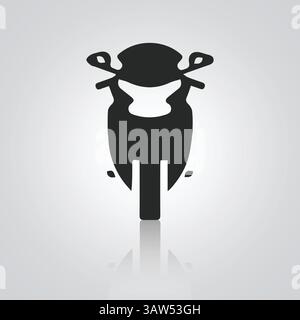 Motorcycle icons, vintage motorcycles, unique icons, and a bike logo with a silver background, Vector illustration Stock Vector