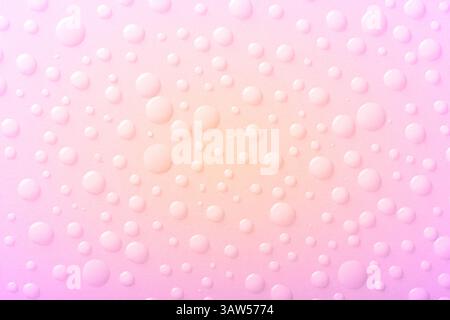 Creative colorful background with water drops. Top view. Stock Photo