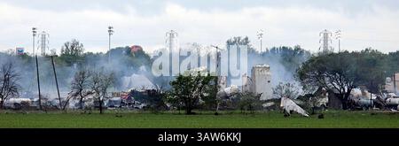 May 11, 2016 - (FILE Photo) - The 2013 fertilizer plant explosion in West,  Texas, was a criminal act, The Bureau of Alcohol, Tobacco, Firearms and  Explosives said. PICTURED: April 18, 2013 -