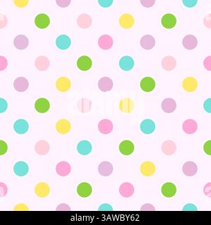 Polka dot Decor Seamless Pattern Stock Vector