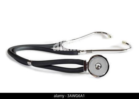 Simple stethoscope on white background Generic stethoscope on white background Stock Photo