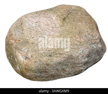 Large stone isolated isolated on transparent background. Close up png image. Stock Photo