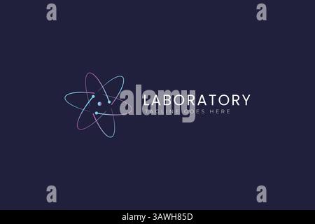 Laboratory Logo Research Study Education Community Web and Social Business Connection Technology Stock Vector