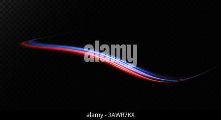 An Innovative and Eye Catching Abstract Wave Design Featuring Striking Red and Blue Lines and Colors Stock Vector
