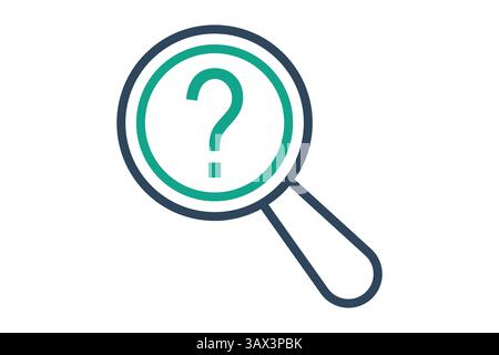 Clue icon. line icon style. law elements vector illustration Stock Vector