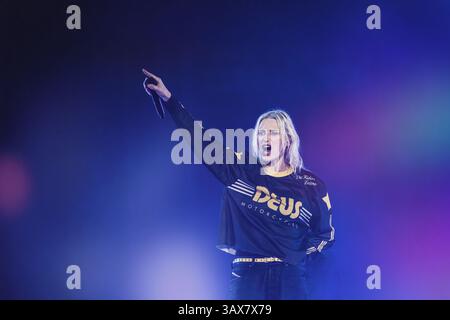 Emily Armstrong from Linkin Park at a concert in Jakarta Indonesia