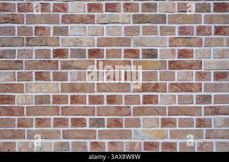 Background from a wall made of brown clinker bricks Stock Photo