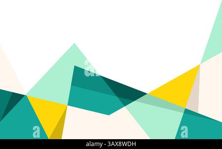 Mountain Abstract Wall Art Landscape Geometric Design Vector Background. Mountain Abstract Vector Design Stock Vector