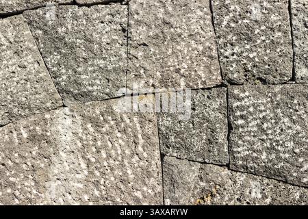 Volcanic Stone wall, useful for background Stock Photo