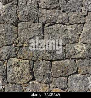 Vulcanic Stone wall, useful for background Stock Photo
