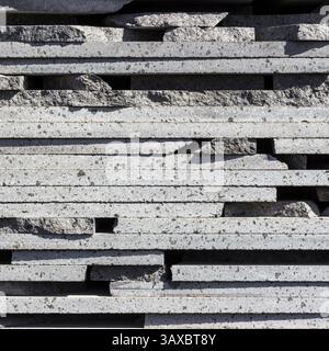 Wall of bricks in Vulcanic Stone, useful for background Stock Photo