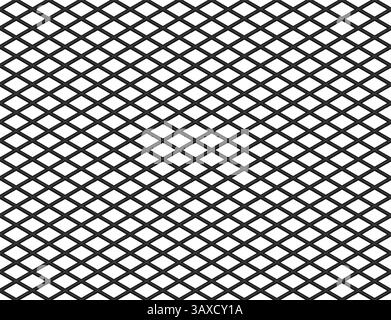 3D rhombus grid pattern for design Stock Photo