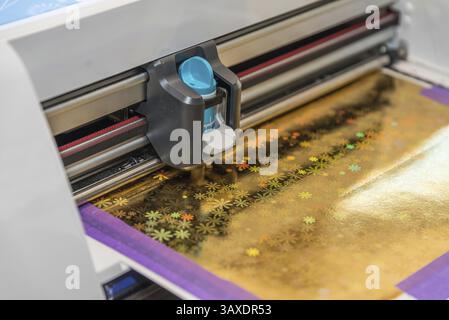 Digital output device - plotter and printer, computer science and information technology Stock Photo