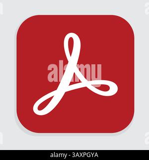 Adobe acrobat icons, with abstract background Stock Vector