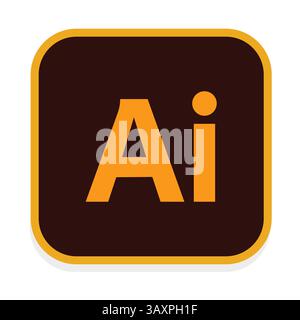 Adobe Illustration Iocns, Official logo, edtitable icons, sign and vector art Stock Vector