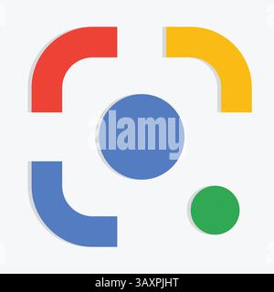 Google Lens Icons icon, Official logo, editable icons, sign, and vector art Stock Vector