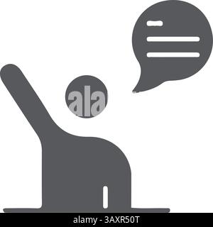 Teaching icons, Training icons, Speech Icons, symbols, and Premium quality graphic design elements. Modern signs, linear pictograms, objects, filled s Stock Vector