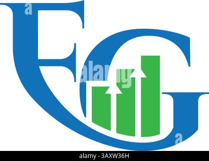 FG financial logo Stock Vector