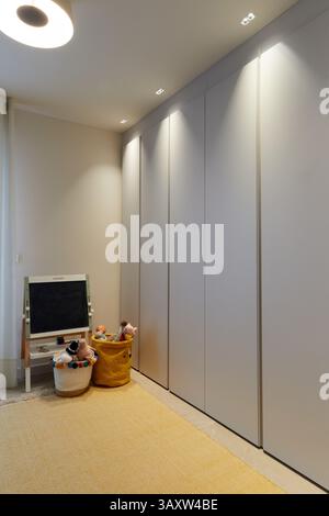 wardrobe, Chils’s bedroom, interior design, Home, Basque Country, Spain Stock Photo