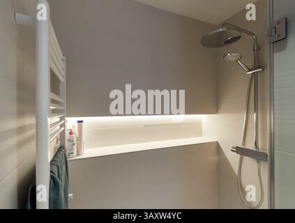 bathroom, interior design, Home, Basque Country, Spain Stock Photo