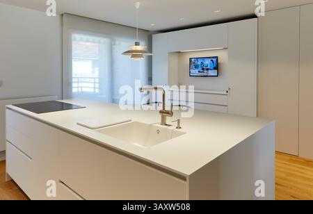 kitchen, interior design, apartment, Gipuzkoa, Basque Country, Spain Stock Photo