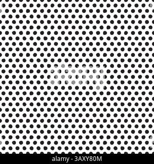 Seamless rough dot pattern. Eroded, distressed vector dot pattern background Stock Vector