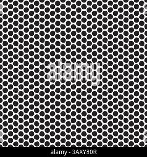 Seamless rough dot pattern. Eroded, distressed vector dot pattern background Stock Vector