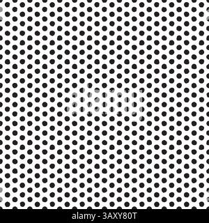 Seamless rough dot pattern. Eroded, distressed vector dot pattern background Stock Vector
