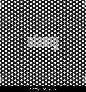 Seamless rough dot pattern. Eroded, distressed vector dot pattern background Stock Vector