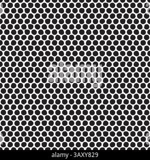 Seamless rough dot pattern. Eroded, distressed vector dot pattern background Stock Vector