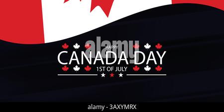 July 1st Celebrations Embracing the Spirit of Canada Day Stock Vector