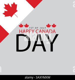 July 1st Celebrations Embracing the Spirit of Canada Day Stock Vector