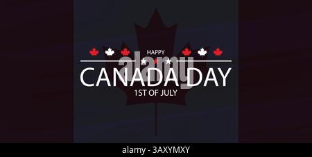July 1st Celebrations Embracing the Spirit of Canada Day Stock Vector