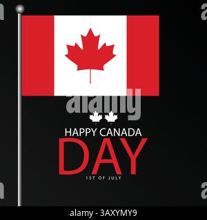 July 1st Celebrations Embracing the Spirit of Canada Day Stock Vector