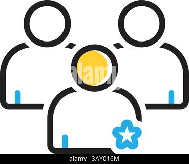 Icon for importance,weightage Stock Vector