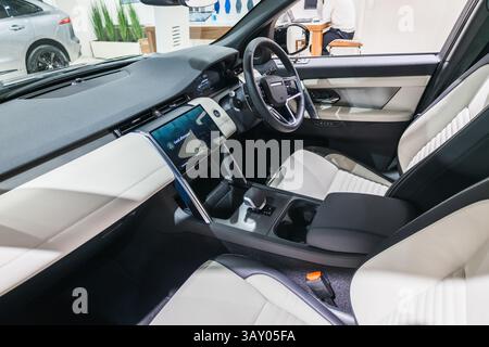 Interior of 2024 Discovery Sport Dynamic SE. London, UK, 17 February 2024 Stock Photo