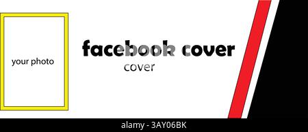 Abstract corporate business digital agency for social media facebook cover banner template Stock Vector