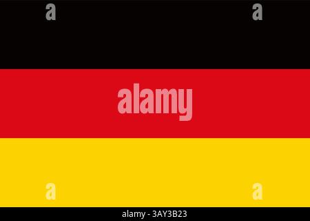 Germany official flag high quality vector Stock Vector