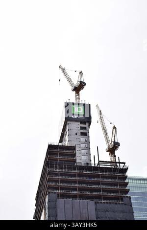 May 5, 2022 - Toronto, Ontario, Canada: Highrise TD Cadillac Fairview Building being built Stock Photo