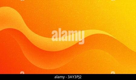Colorful gradient background displays smooth transitions from orange to yellow, enhanced by textured grain. This backdrop creates an inviting atmosphe Stock Photo