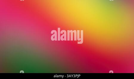 A vibrant gradient background features a captivating mix of colors, transitioning seamlessly from warm pinks to lively greens and bright yellows, crea Stock Photo